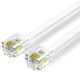 CABLE DE TELEFONO 6P4C BLANCO 20 M VENTION